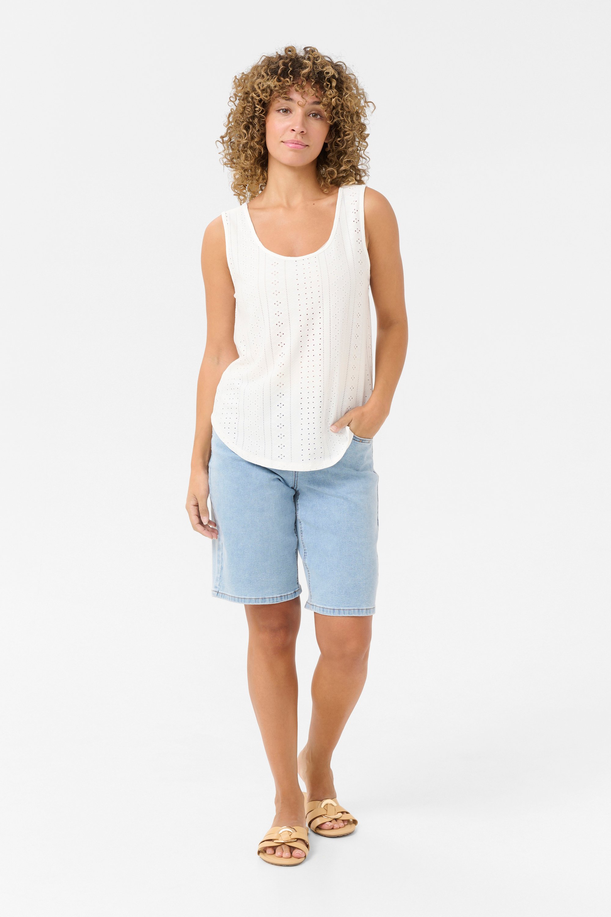 Jerseytop Loose fit white