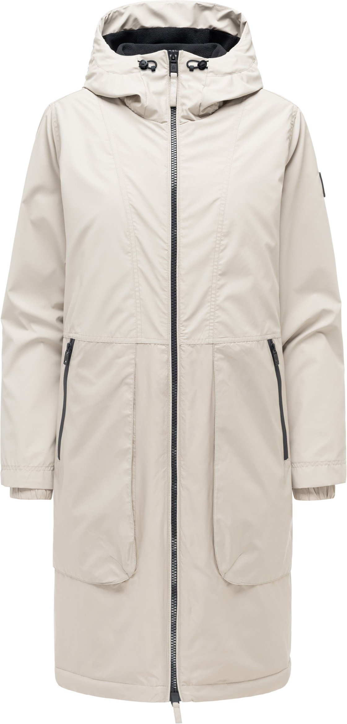 Navahoo Damen Parka Übergangsjacke Edelumhang mit Kapuze