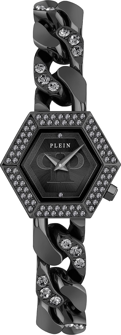 Philipp Plein The Hexagon Groumette Damenuhr Schwarz PWWBA0423