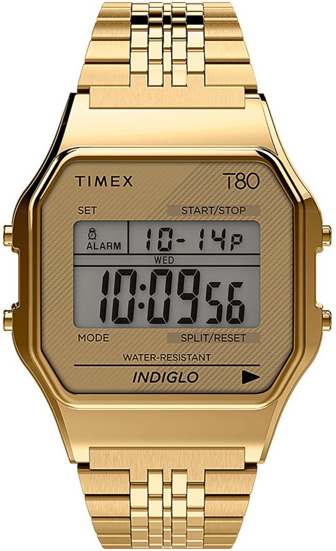 Timex T80 Gold Unisex Armbanduhr TW2R79200