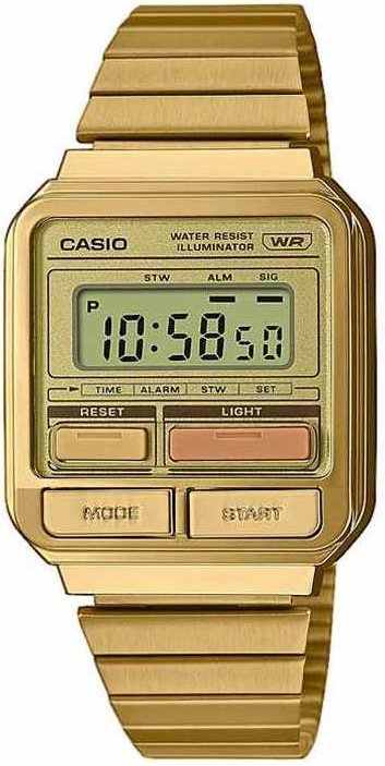 Casio Casio Collection Vintage Gold Damen Armbanduhr A120WEG-9AEF