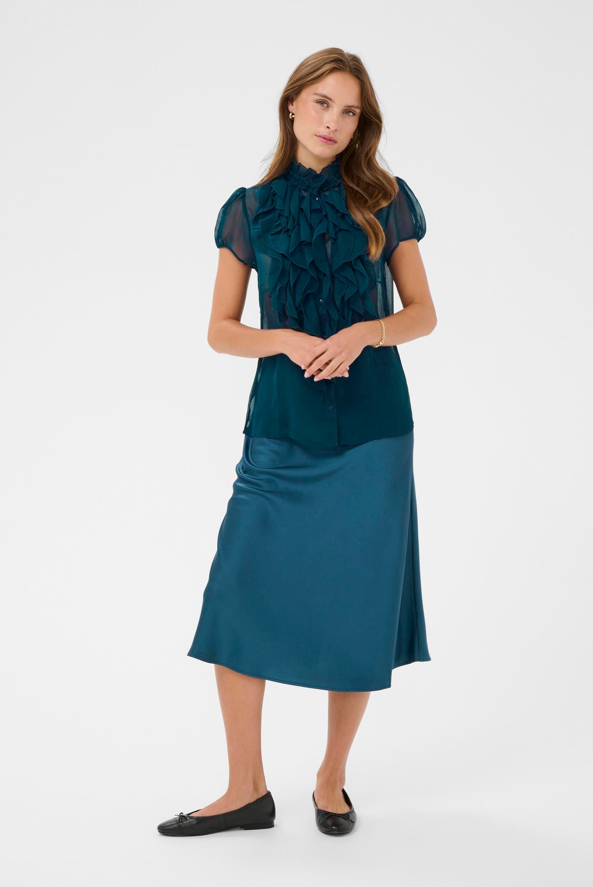 Langarm - Hemd LiljaSZ Langarm - Hemd Gerade Passform blue