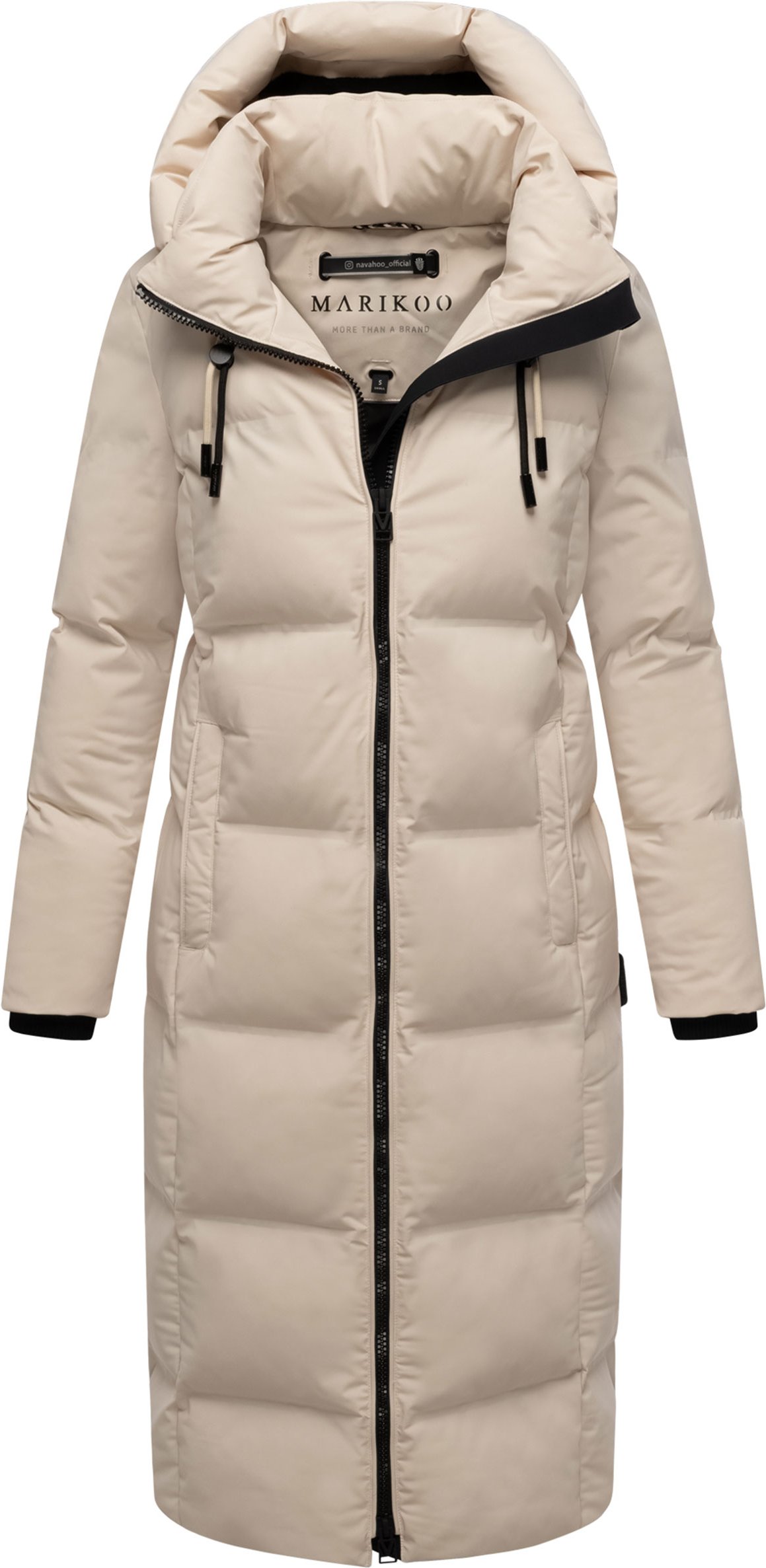 Marikoo Damen Winter Steppmantel Tikoraa mit abnehmbarer Kapuze