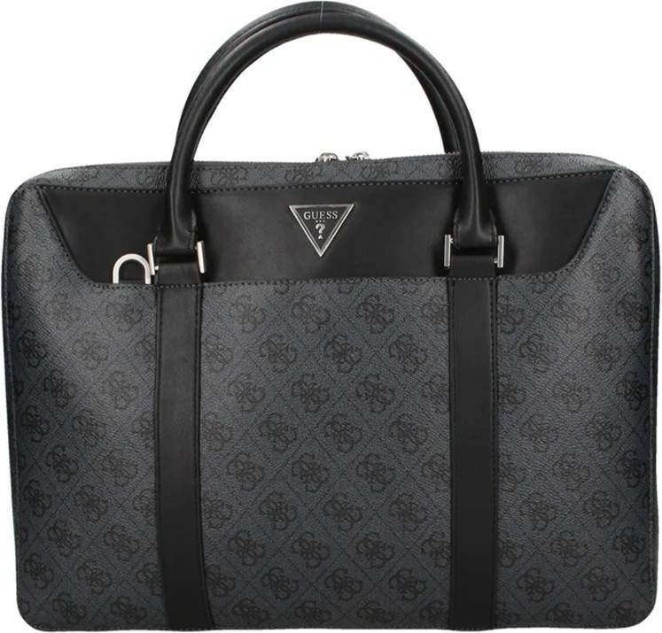 Guess Herren Laptop-Tasche mit Triangle-Logo