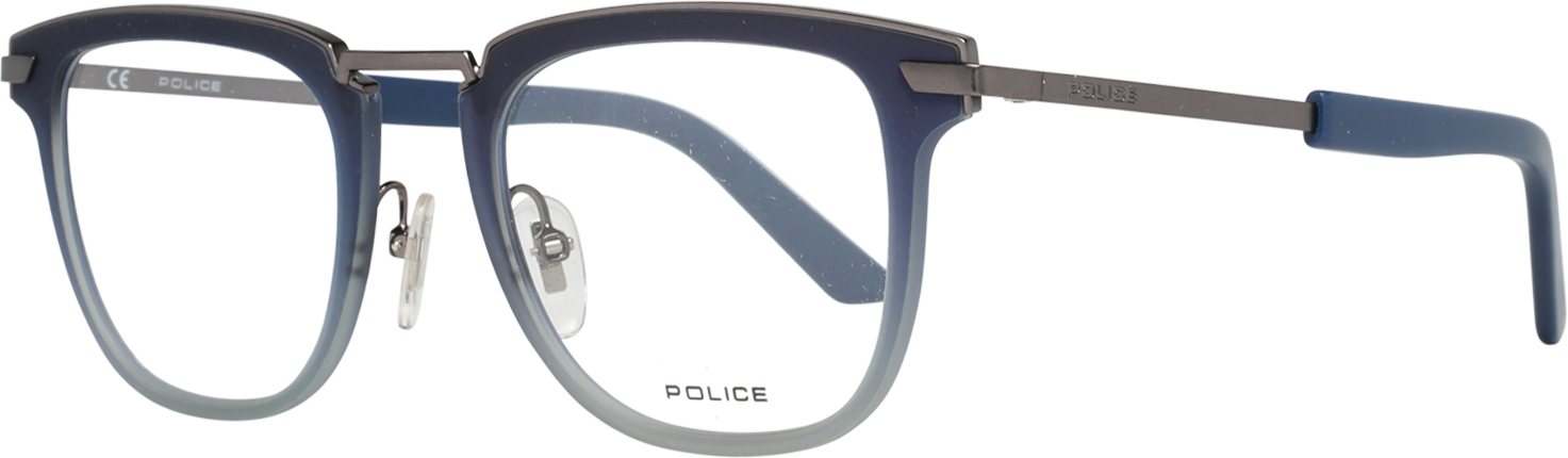 Police Gunmetal Optical Frames pour hommes
