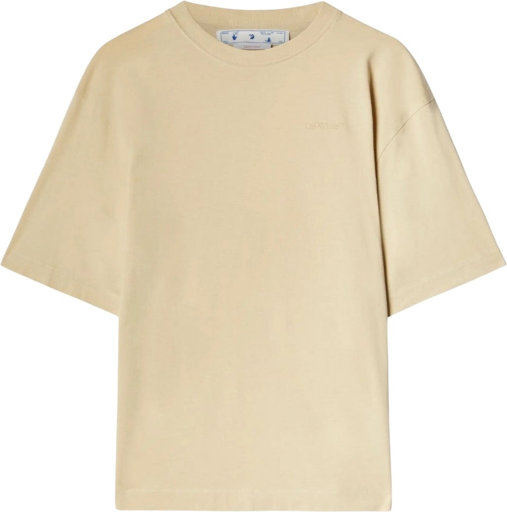 Off-White Scribble Carry Over Skate Fit T-Shirt in Elfenbeinbeige