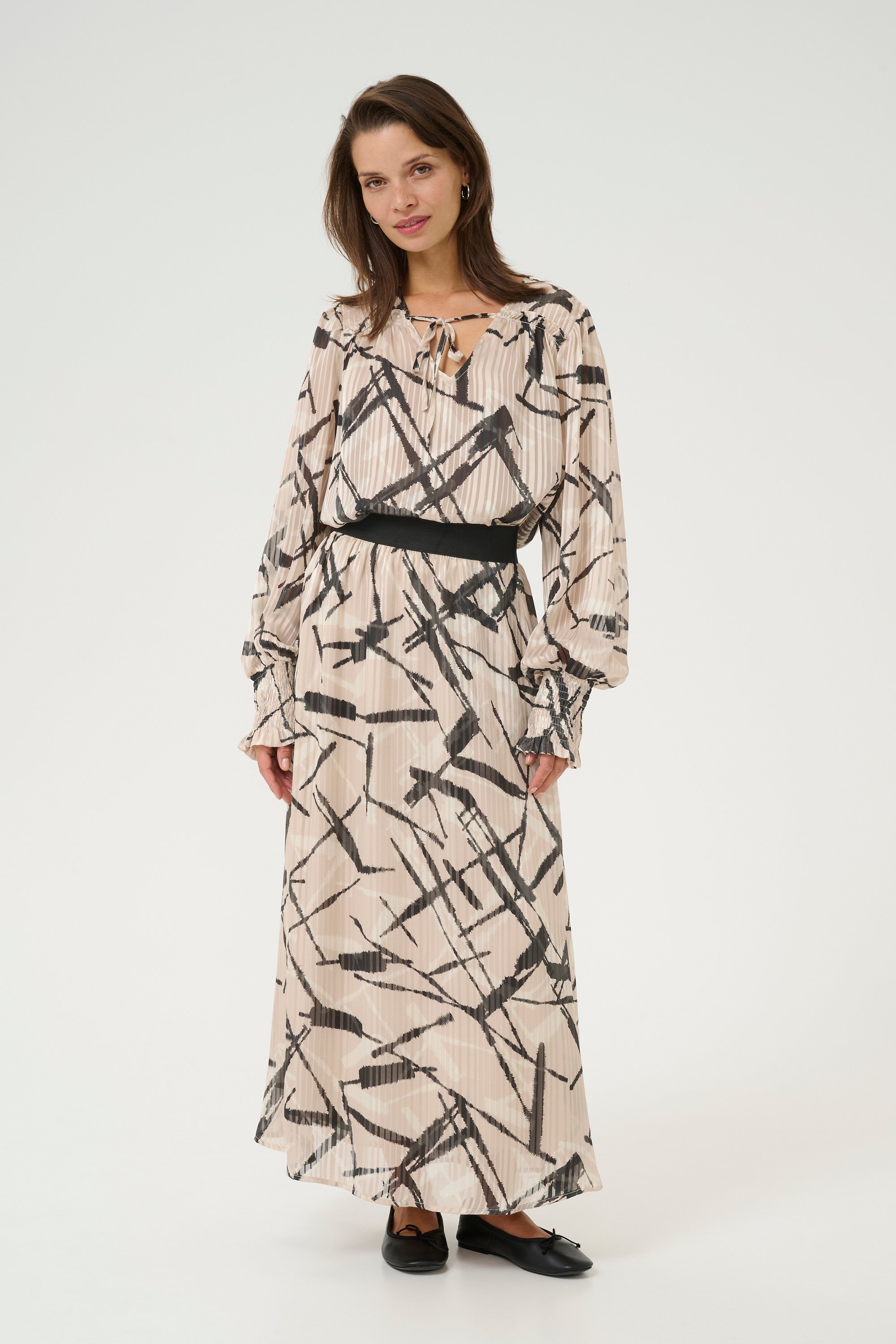 Rock Regular fit Feather Gray/Black Graphic multicolour