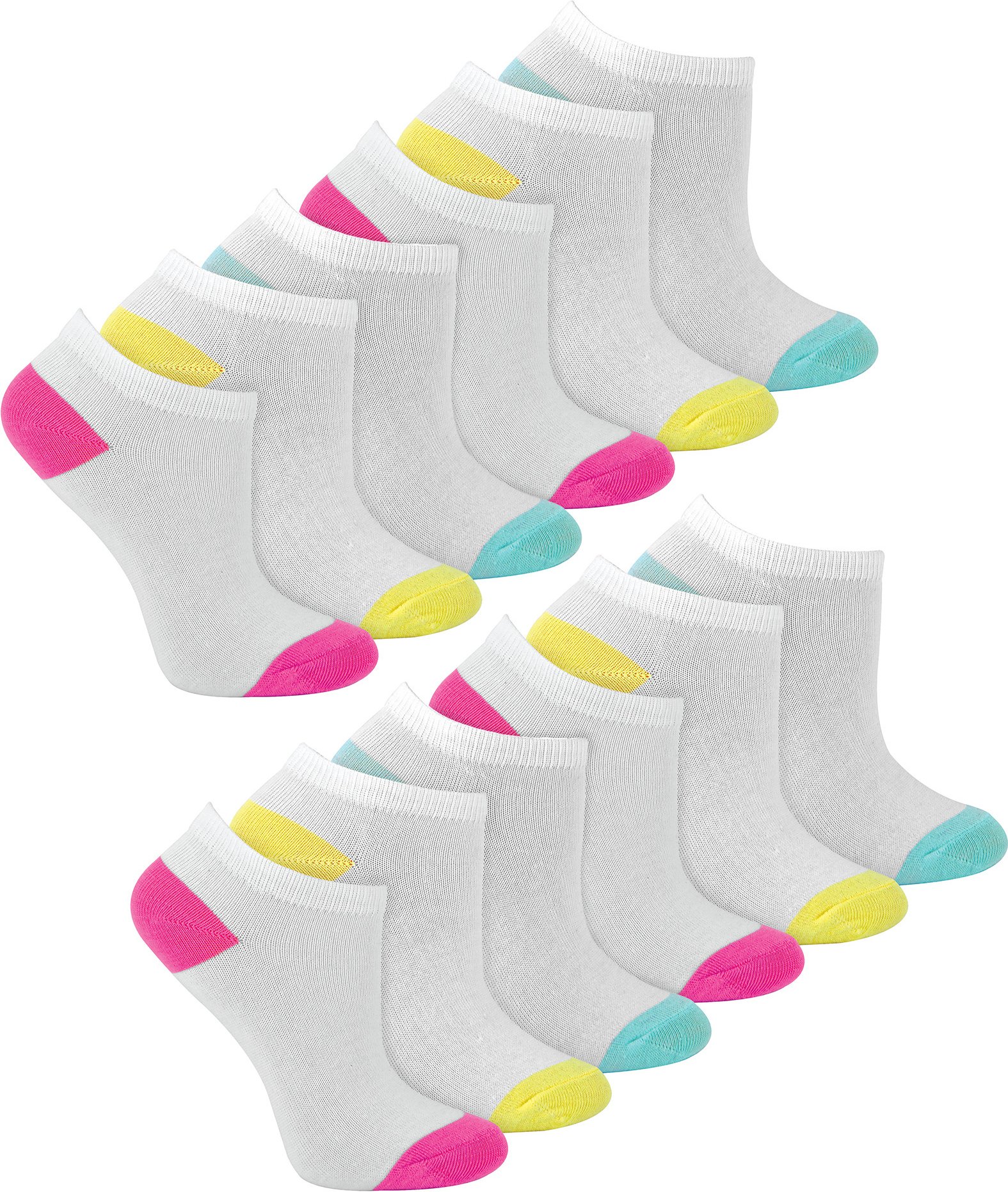 Sock Snob - 3 Paires Fille Chaussettes Basses Sports | Chaussettes Coton Courtes - Blanc