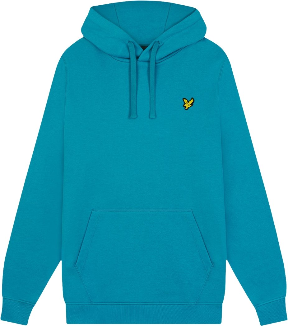 Lyle & Scott Plain Leisure Blauer Kapuzenpullover