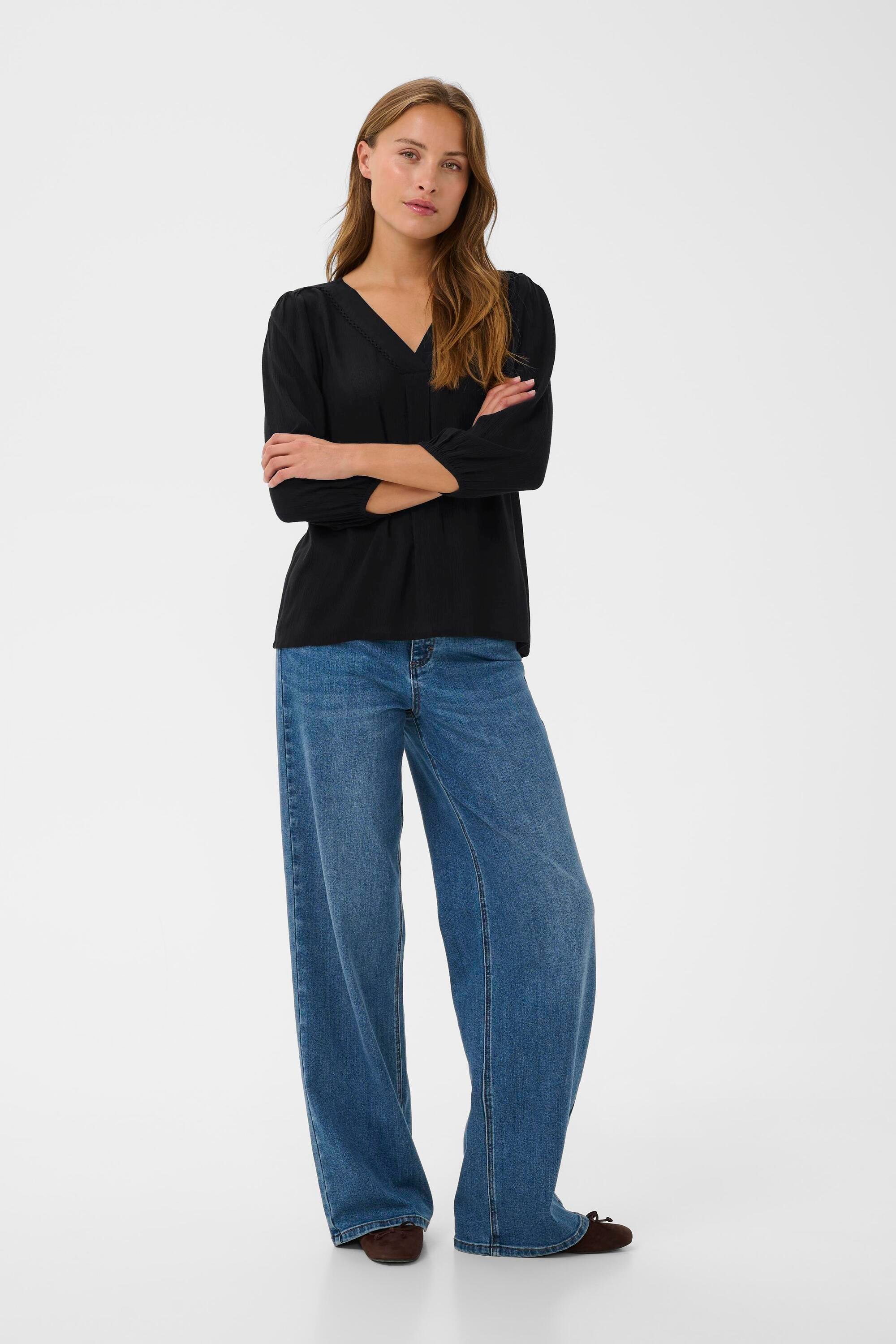 Langarm-Bluse KAfia Langarm-Bluse Regular fit black