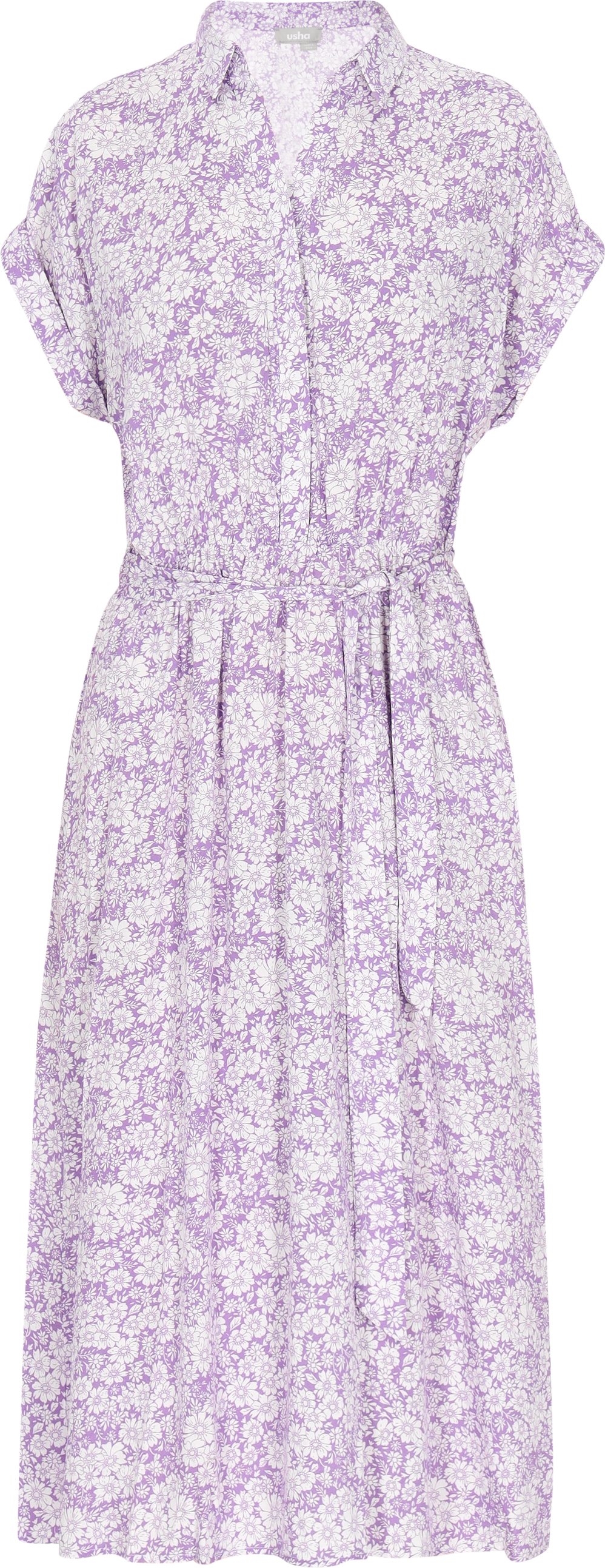 usha Kleid Frauen lila weiß