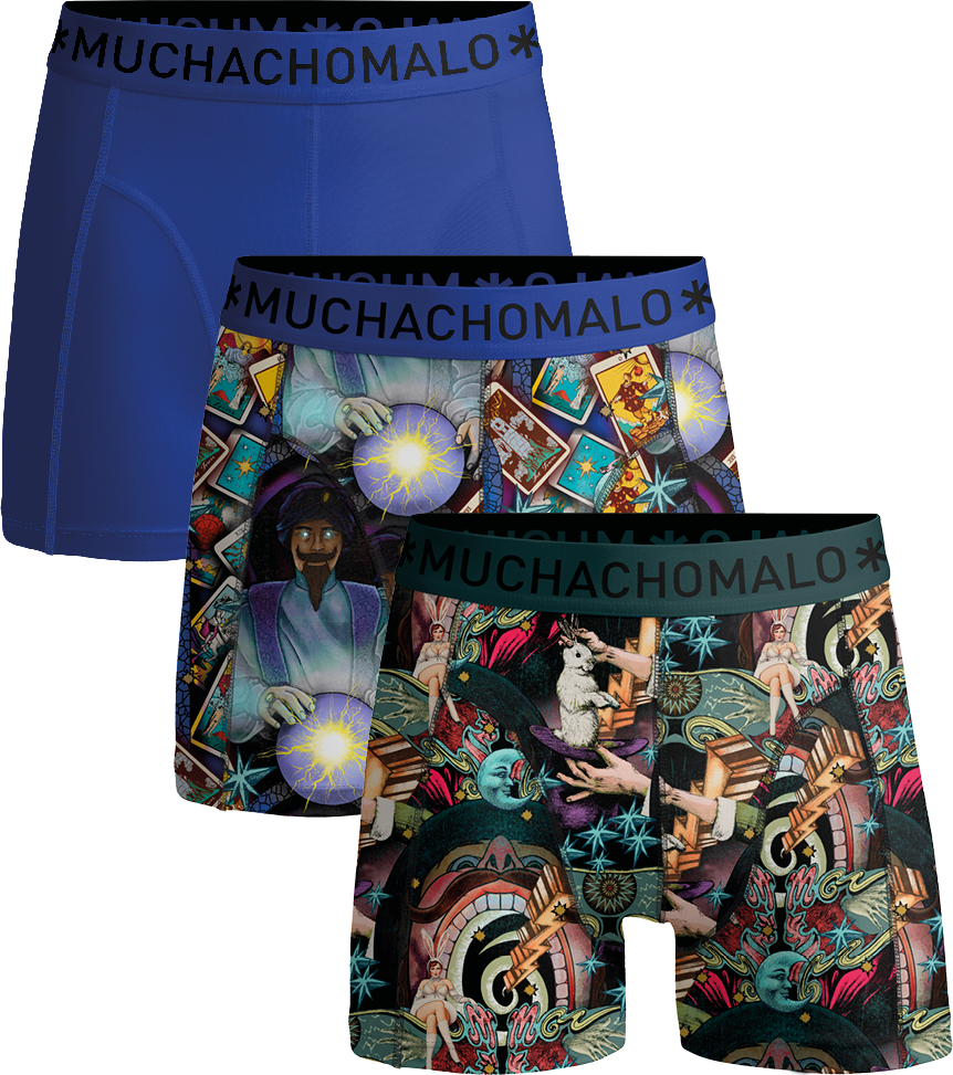 Muchachomalo Herren Boxer Shorts - 3er Pack - Herren Unterwäsche