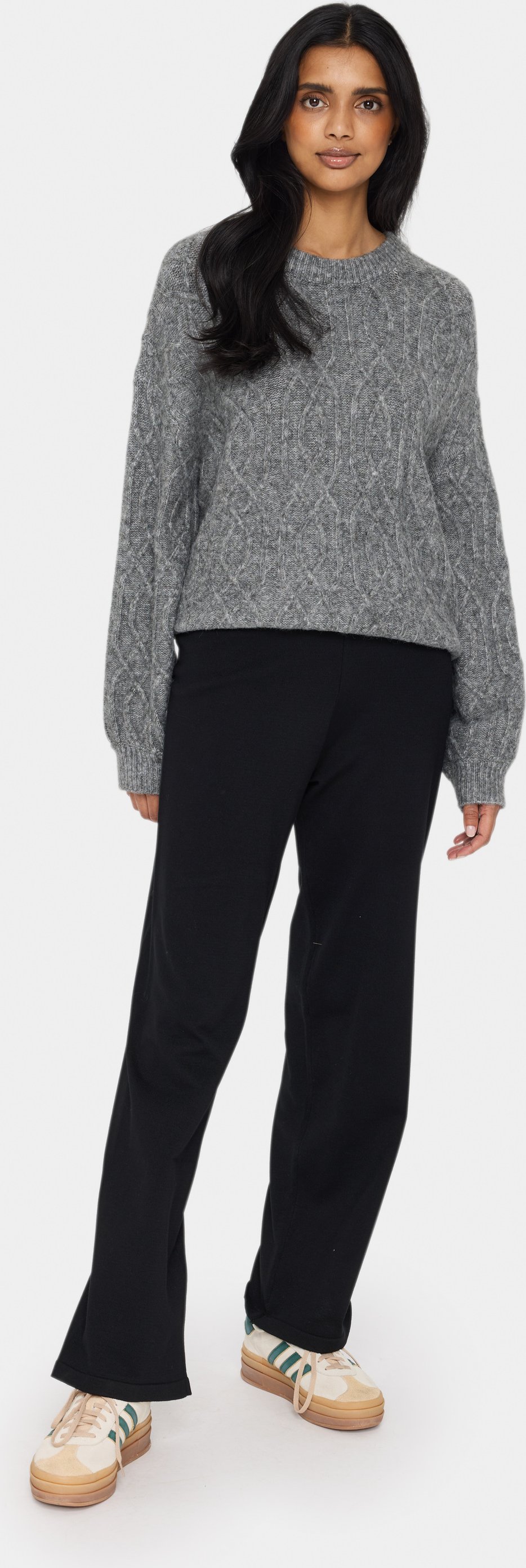 Strickpullover Lockere Passform grey