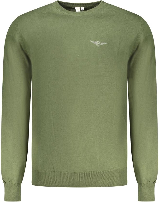 Accademia Militare Verde Baumwollpullover für Herren