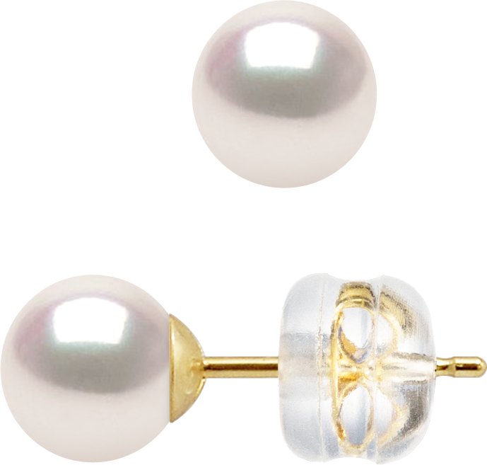 DIADEMA - Ohrringe - Echte japanische Akoya Zuchtperle - Qualität AA+