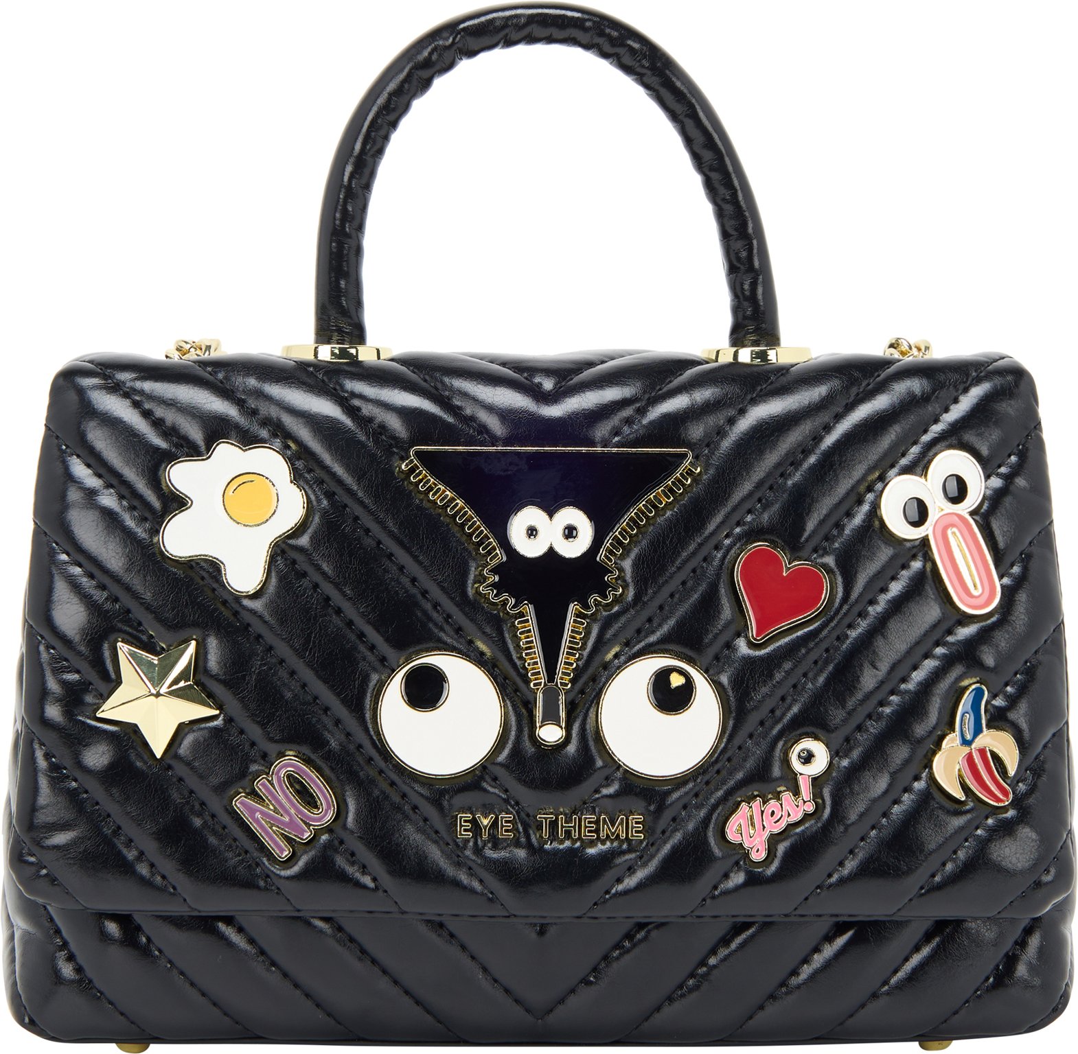 Mymo Klappentasche Klappentasche Frauen Schwarz