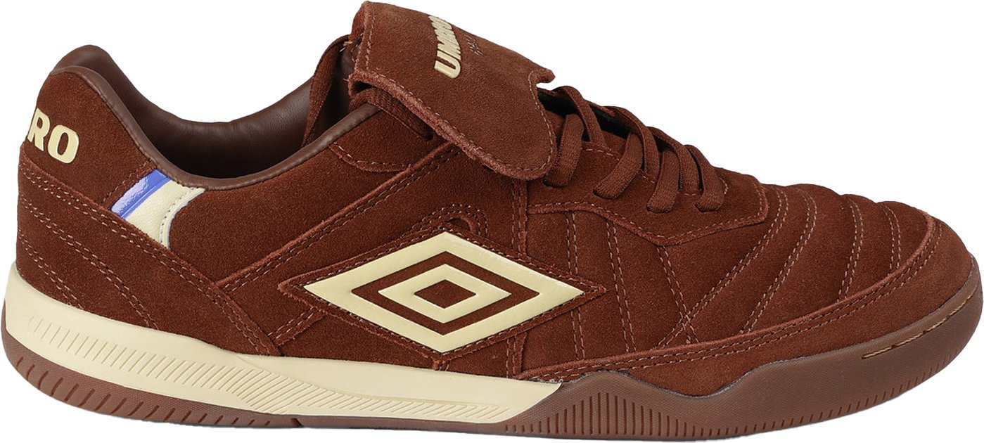Umbro - "Speciali Tr" Oberteil mit Klappe Sneaker für Herren, Wildleder (Dunkelbraun/Cremefarbe/Wahres Königsblau)