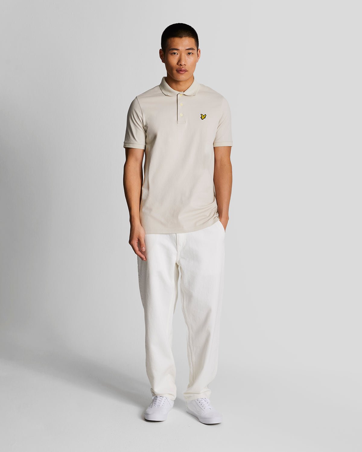 Lyle & Scott Herren-Poloshirt „Rally Tipped“ in Grau