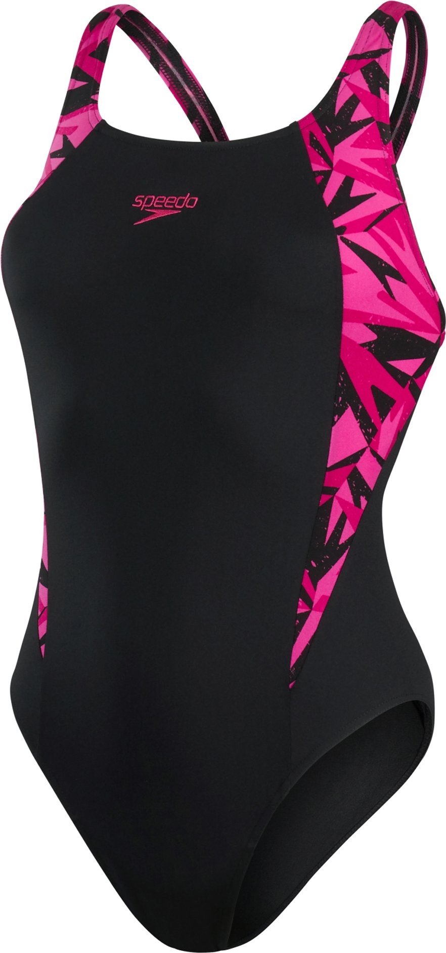 Speedo - "Hyperboom" Badeanzug für Damen (Schwarz/Pink)