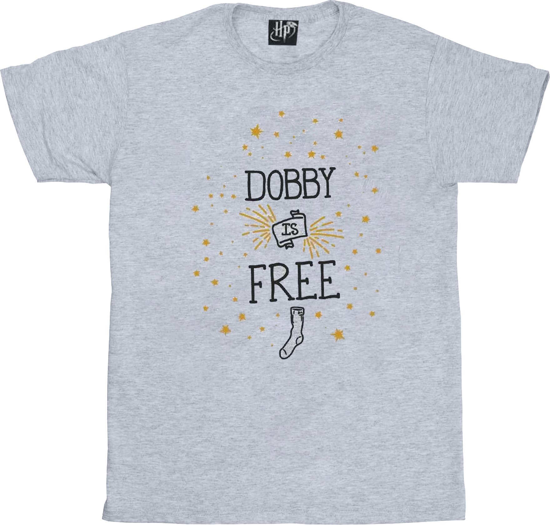 Harry Potter - "Dobby Is Free" T-Shirt für Mädchen (Grau)
