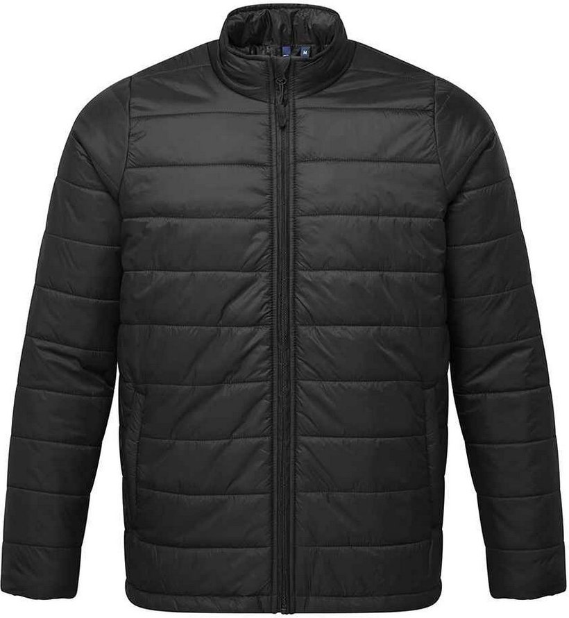 Premier Mens Recyclight Gepolsterte Jacke (Schwarz)