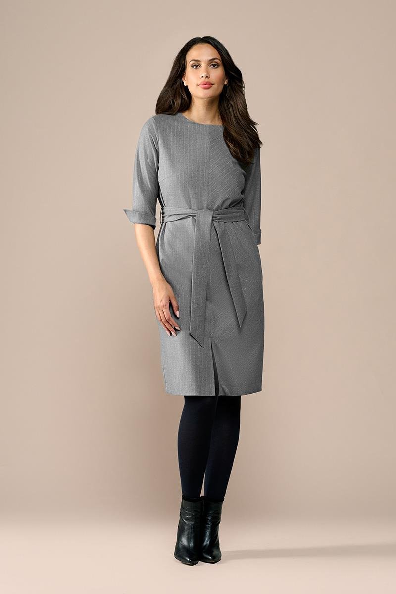 Ziana Lurex-Kleid Grau