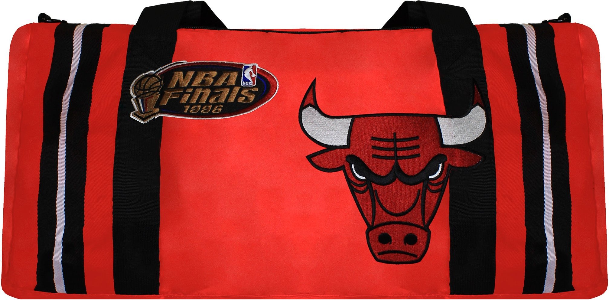 Mitchell & Ness NBA Chicago Bulls Satin Rote Reisetasche