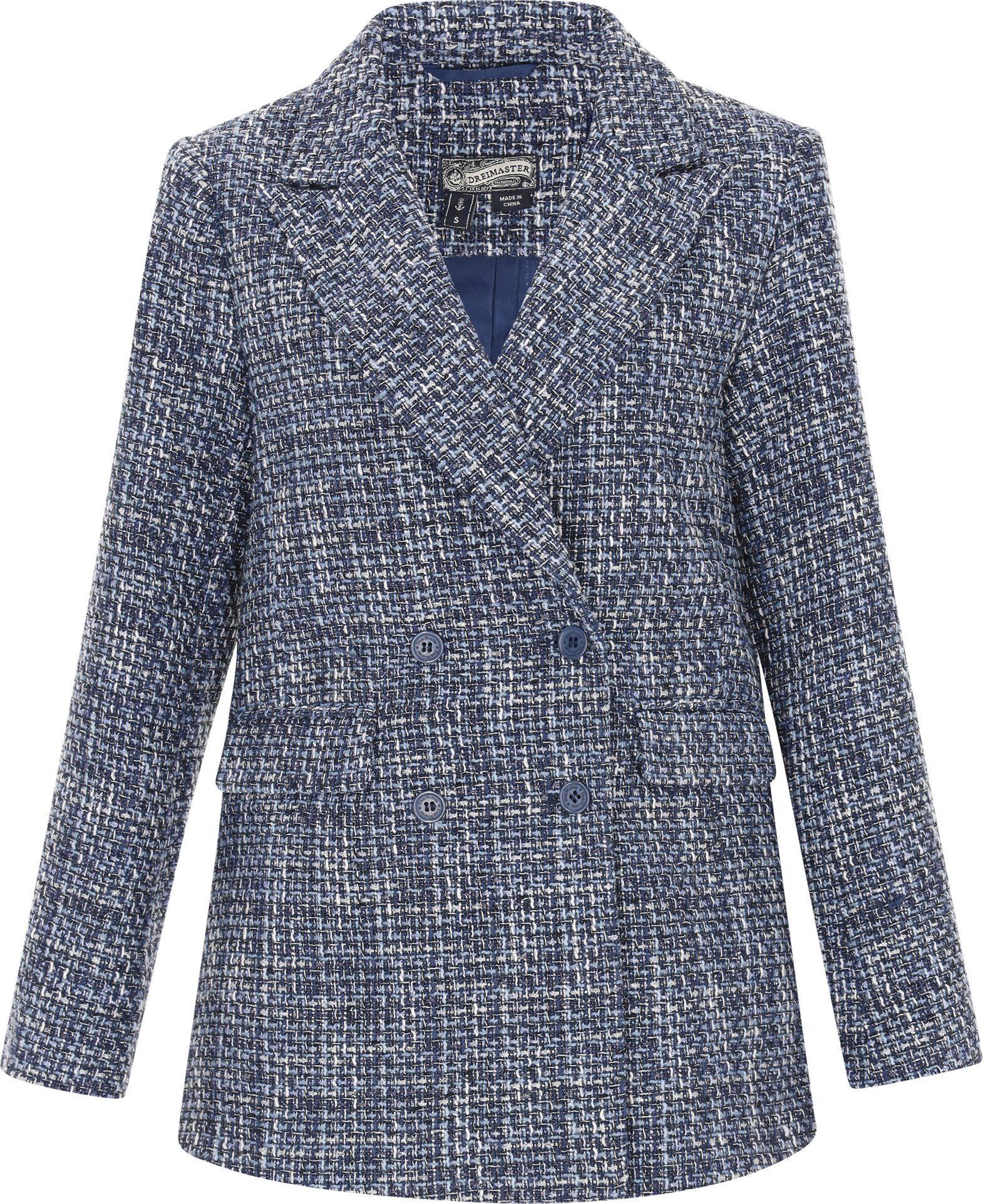 Dreimaster Jacke Frauen blau mehrfarbig