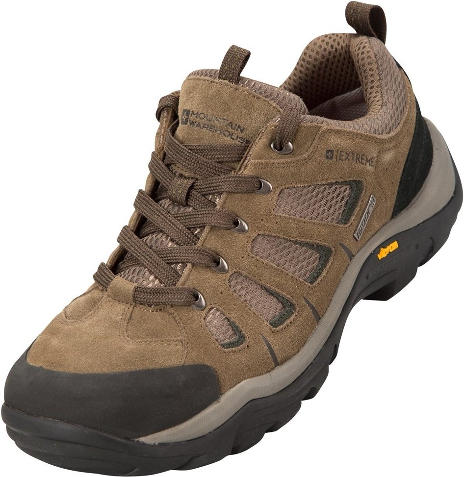 Mountain Warehouse Herren Field Extreme Wildleder wasserdichte Wanderschuhe (Khaki)