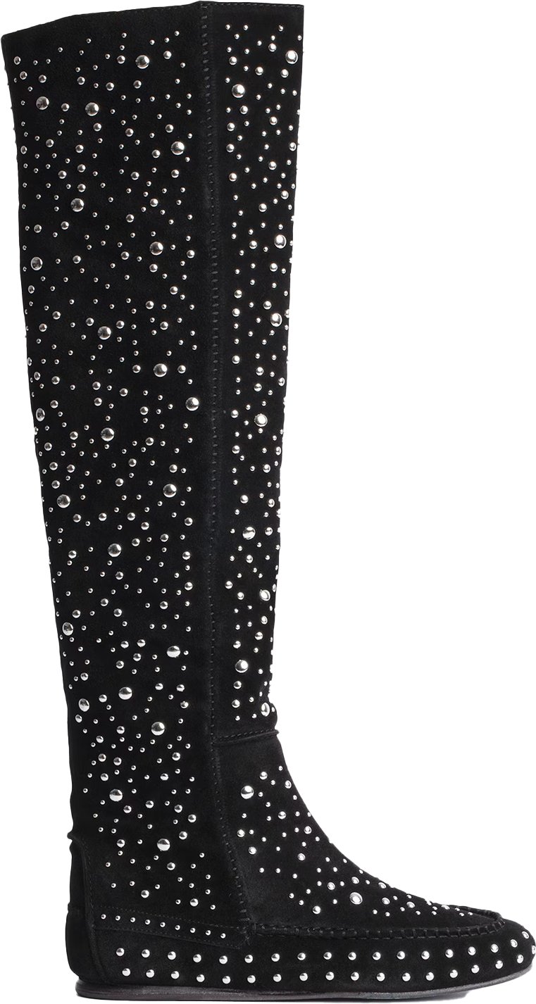 SWCT00791 Kniehohe Wildlederstiefel für Damen