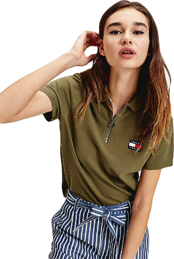 Polo Tommy Jeans Damen Badge