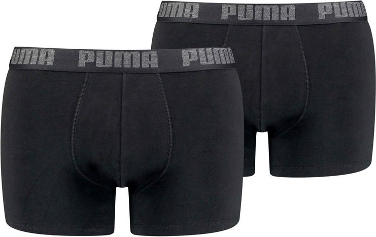 Puma - "Basic" Boxershorts für Herren (2er-Pack) (Schwarz)