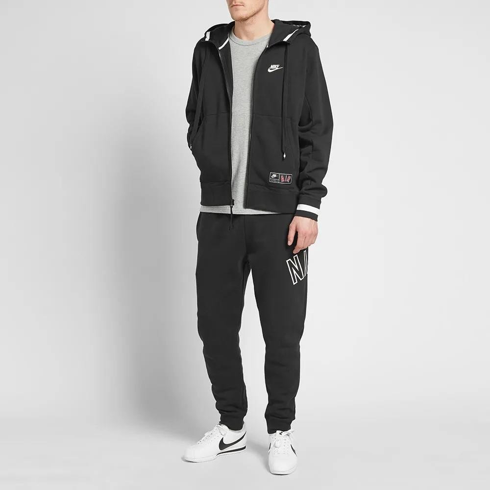 Thumbnail - Nike Air Herren Zip durch Trainingsanzug Set voll in schwarz