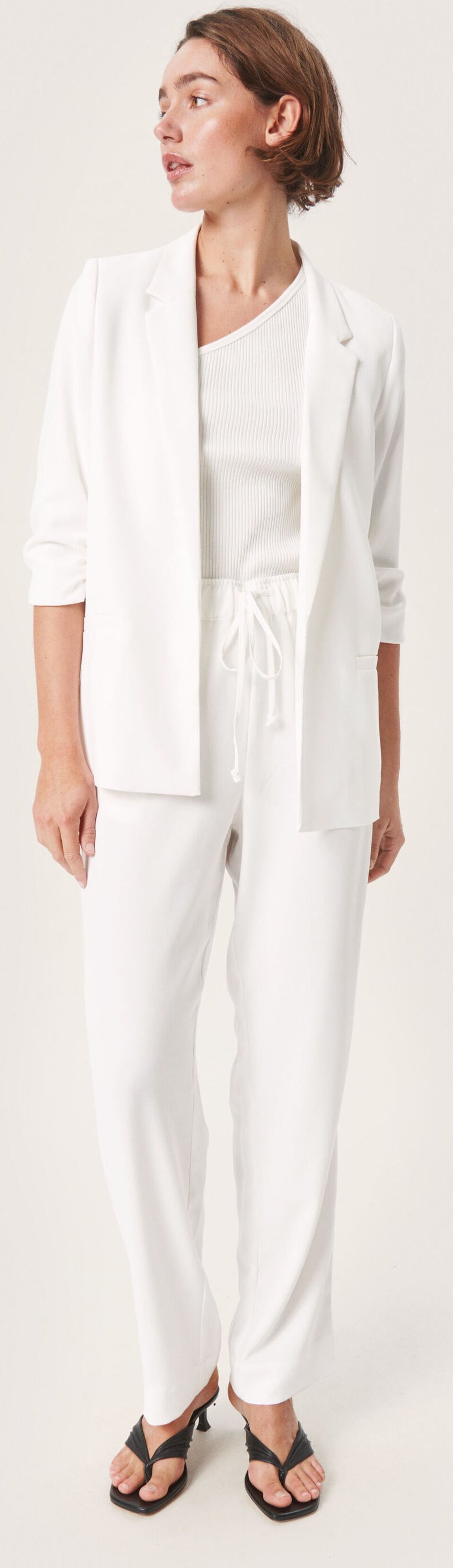 Blazer Gerade Passform Whisper White