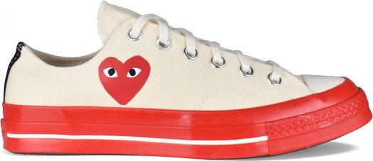 Thumbnail - Comme des garçons Chuck Taylor Sneakers Beige