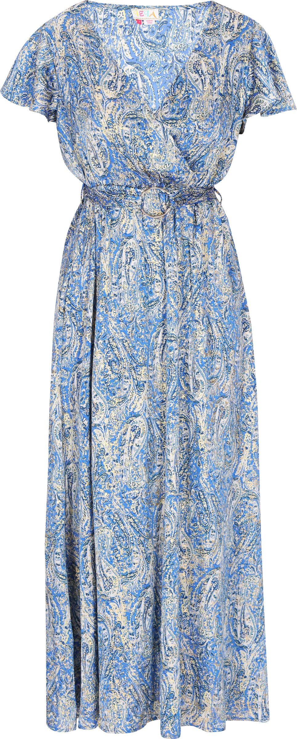 IZIA Kleid Frauen blau mehrfarbig