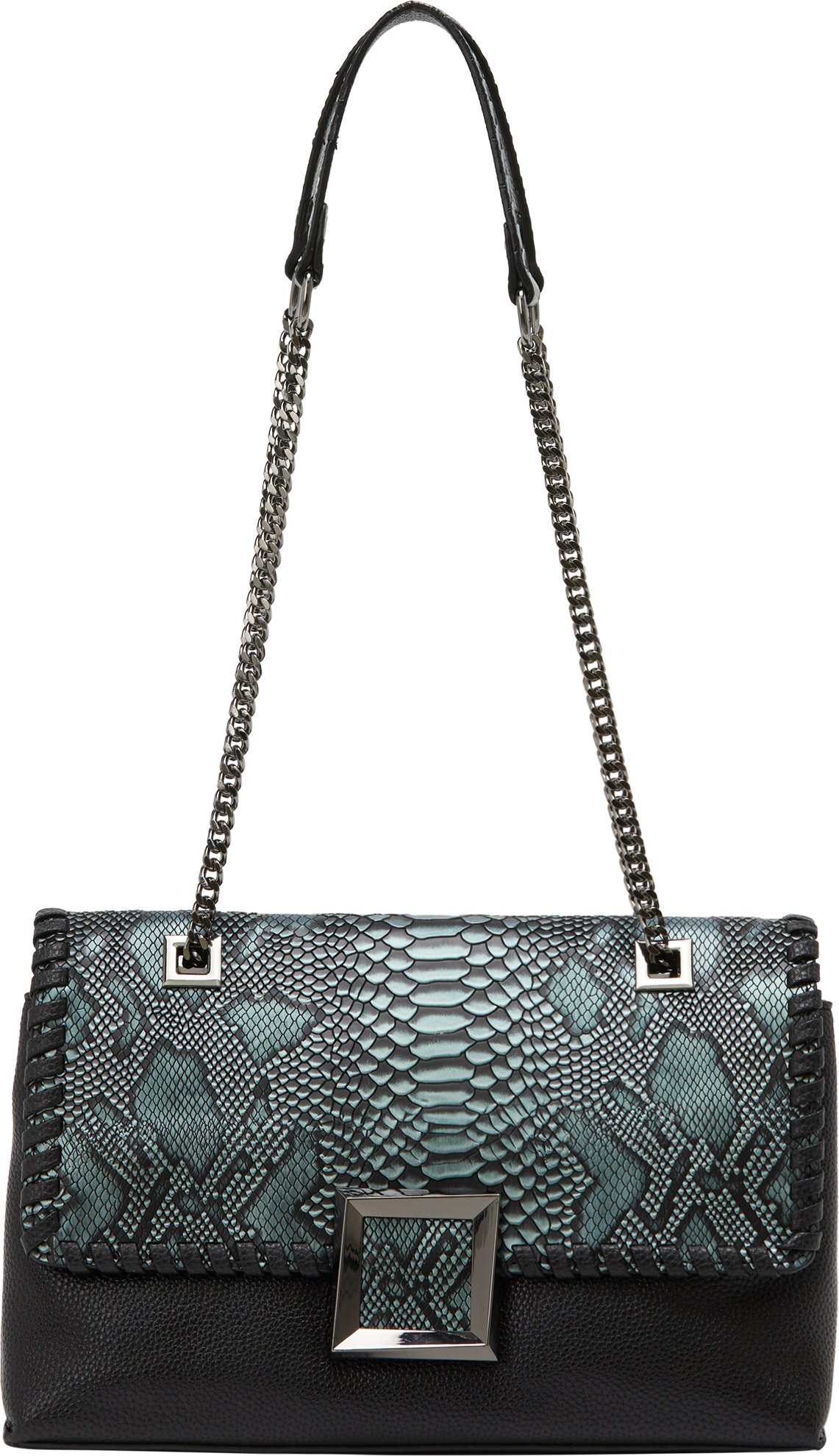 Faina Klappentasche Klappentasche Frauen Schwarz Grün