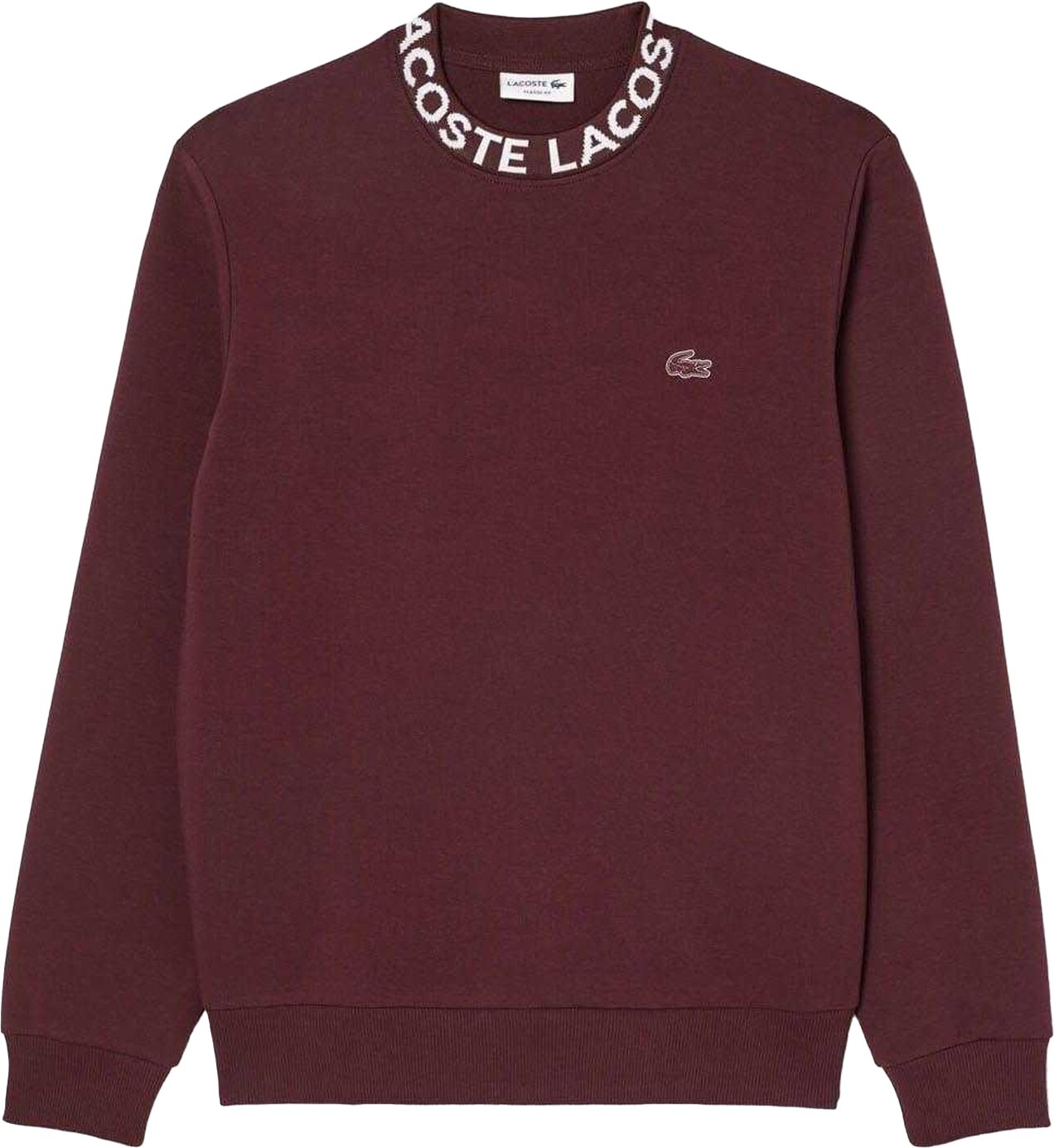 Lacoste - Sweatshirt Rundhalsausschnitt Logo für Herren (Bordeauxrot)