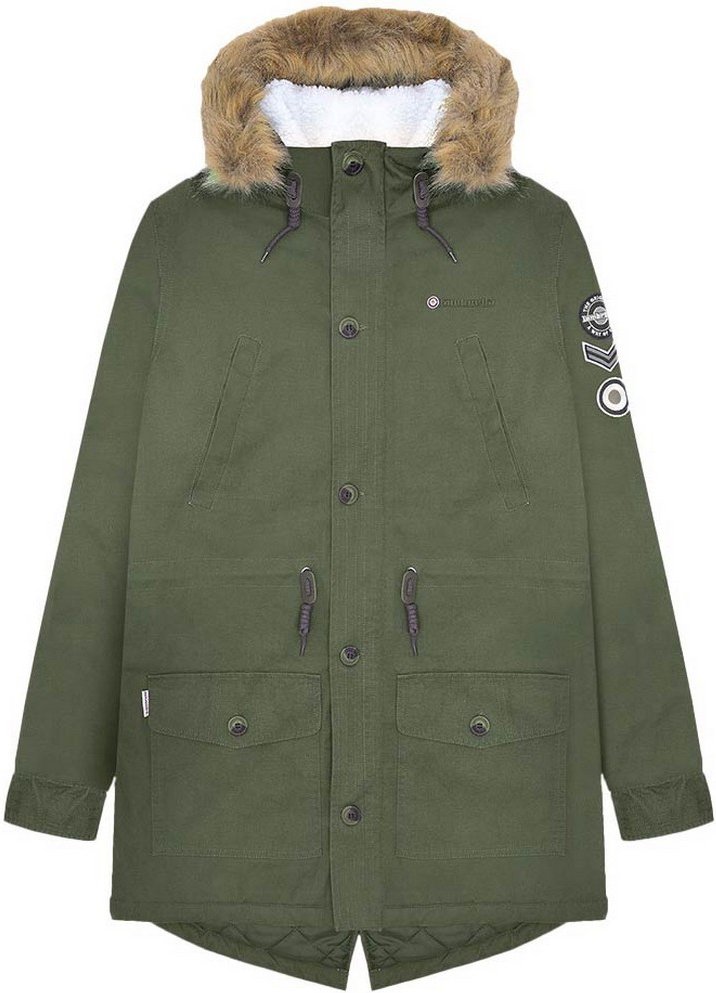 Lambretta - Parka für Herren, Sherpa-Futter (Khakigrün)