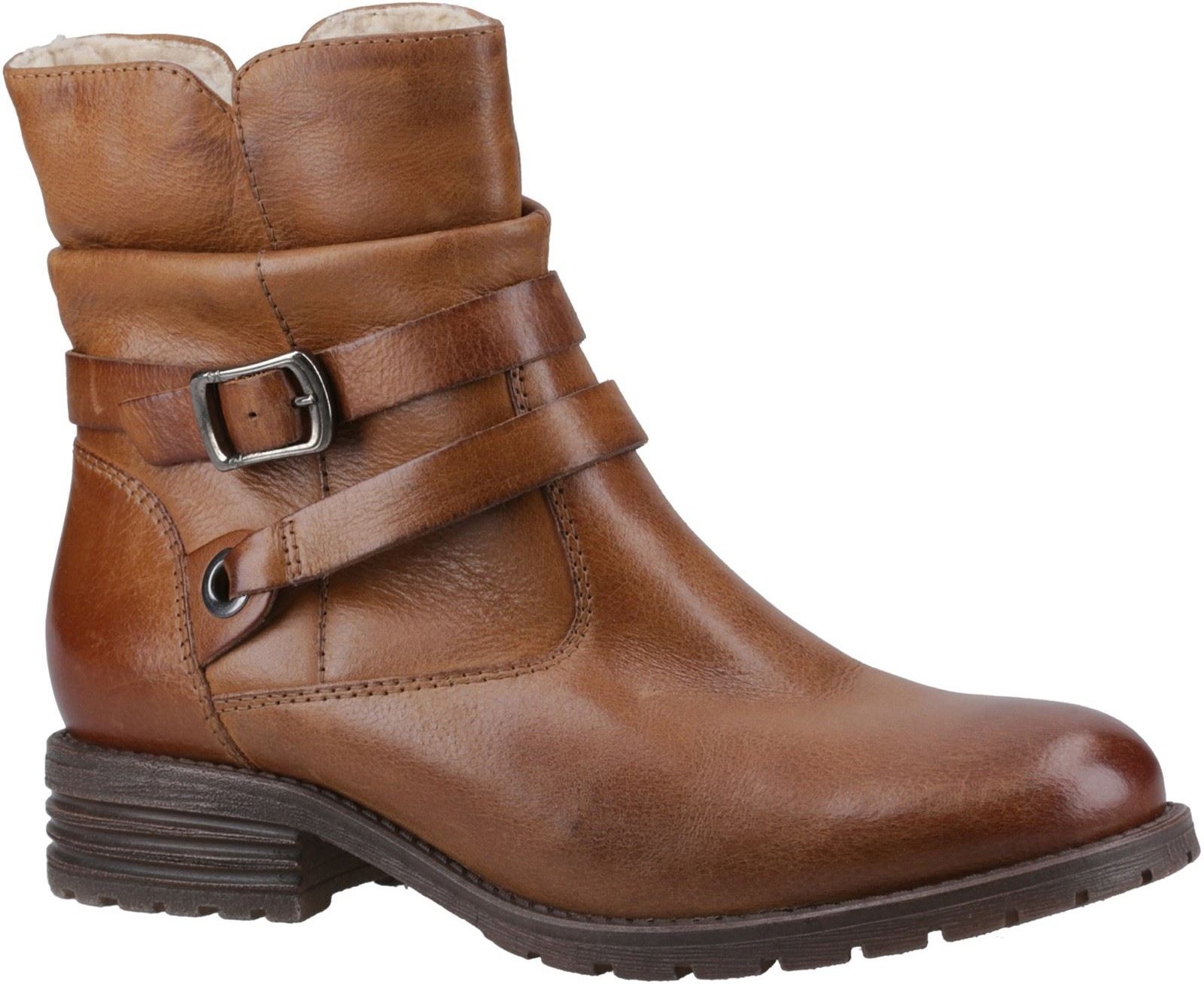 Thumbnail - Hush Puppies Piper Leder Damen Tan Stiefel