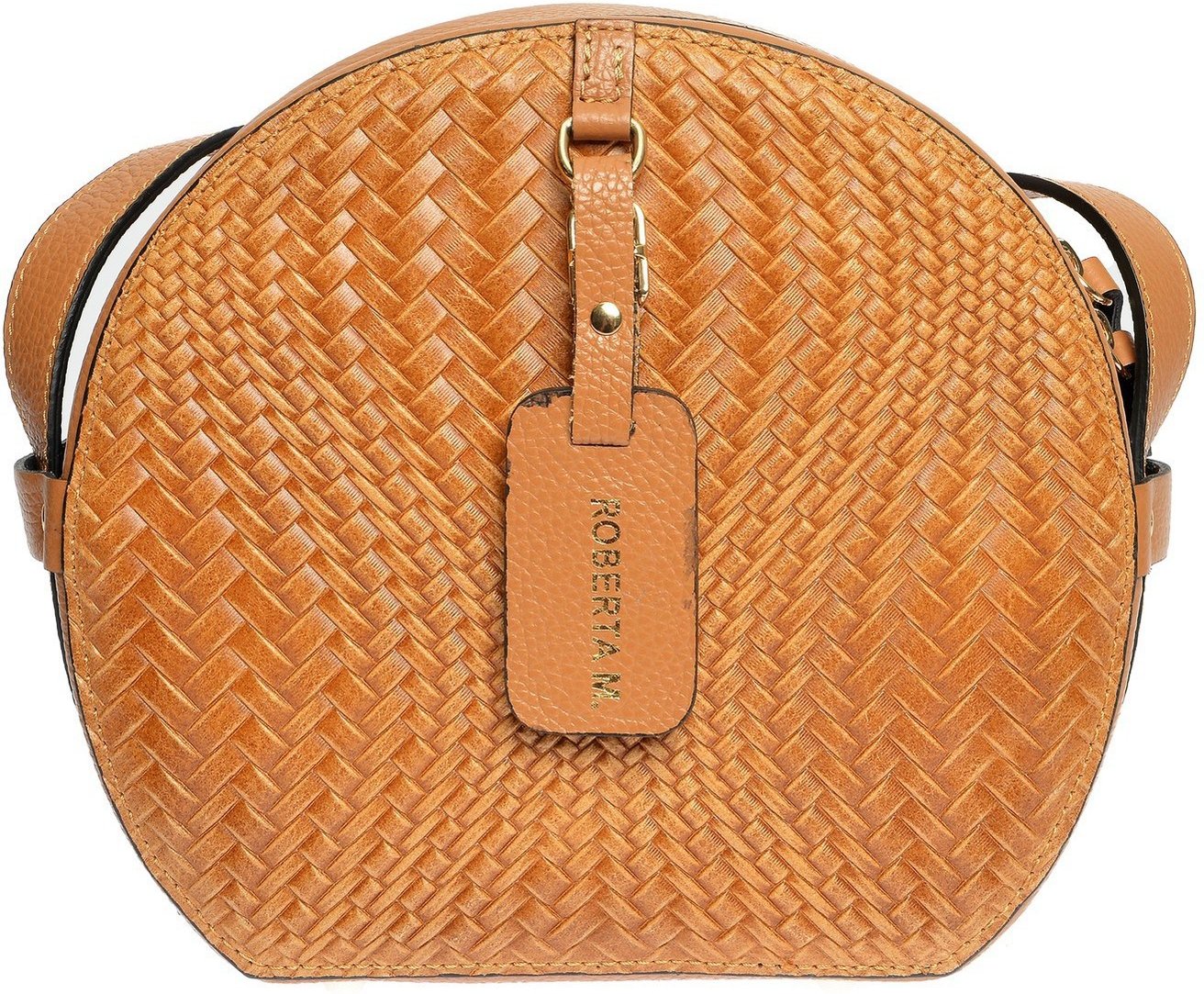 Roberta M. Braune Lederhandtasche