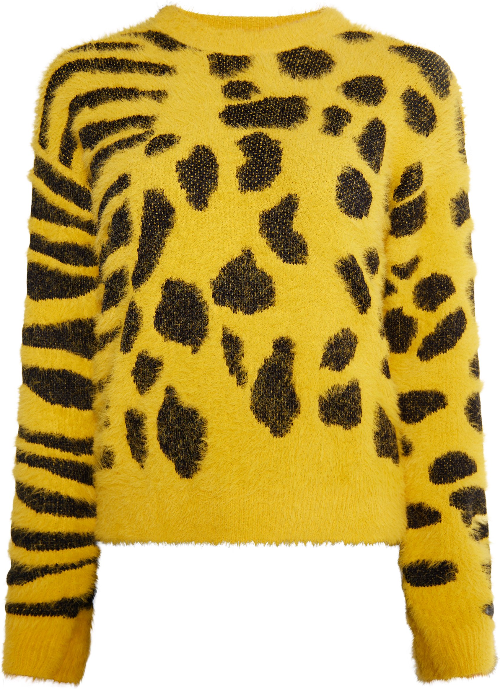 Mymo Strickpullover Damen dunkelgelb