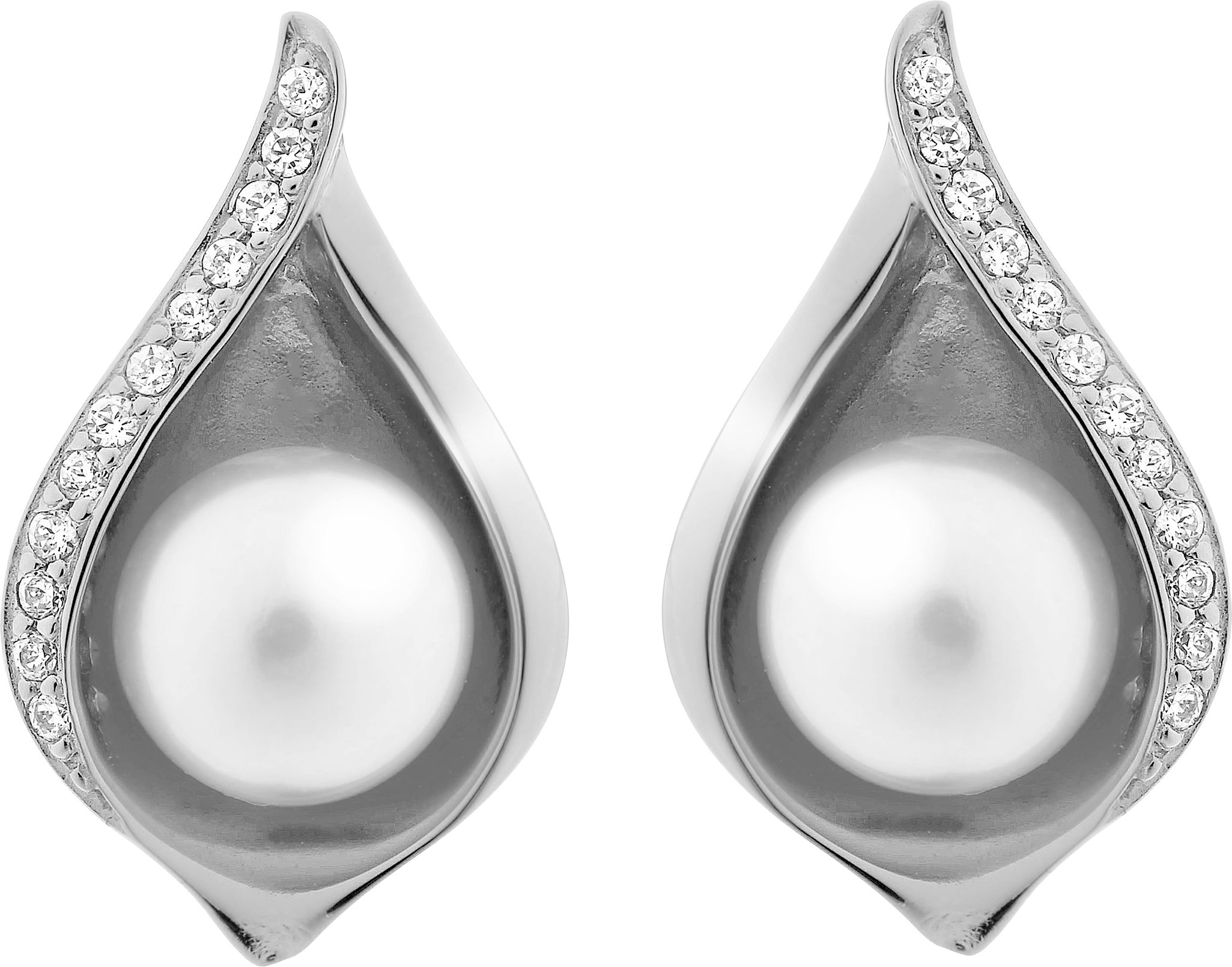 Thumbnail - Orphelia 'Sophia' Ohrstecker für Damen, 925er Sterlingsilber – Silber ZO-7234