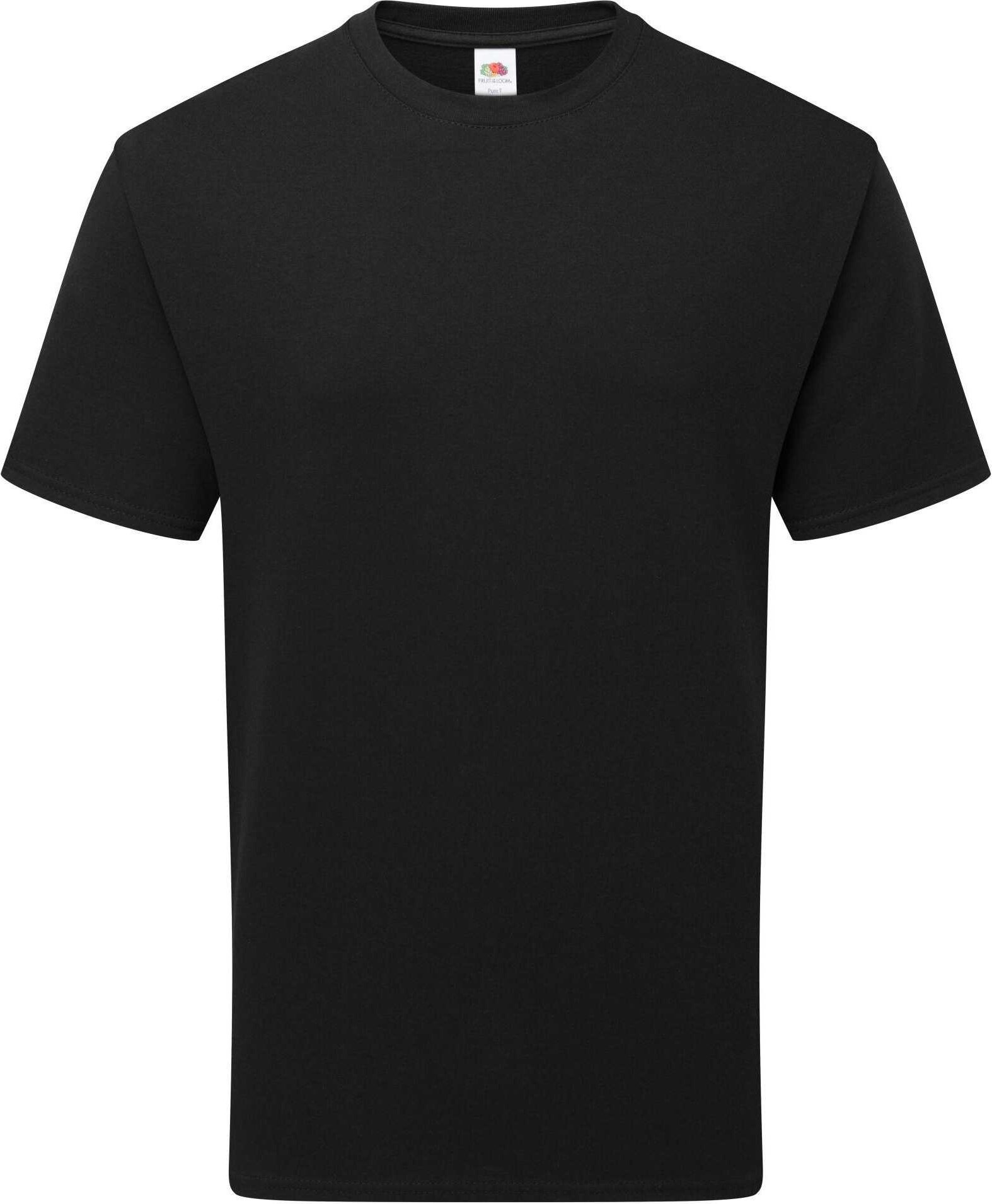 Fruit of the Loom - "Pure" T-Shirt für Herren/Damen Unisex, Baumwolle (Schwarz)