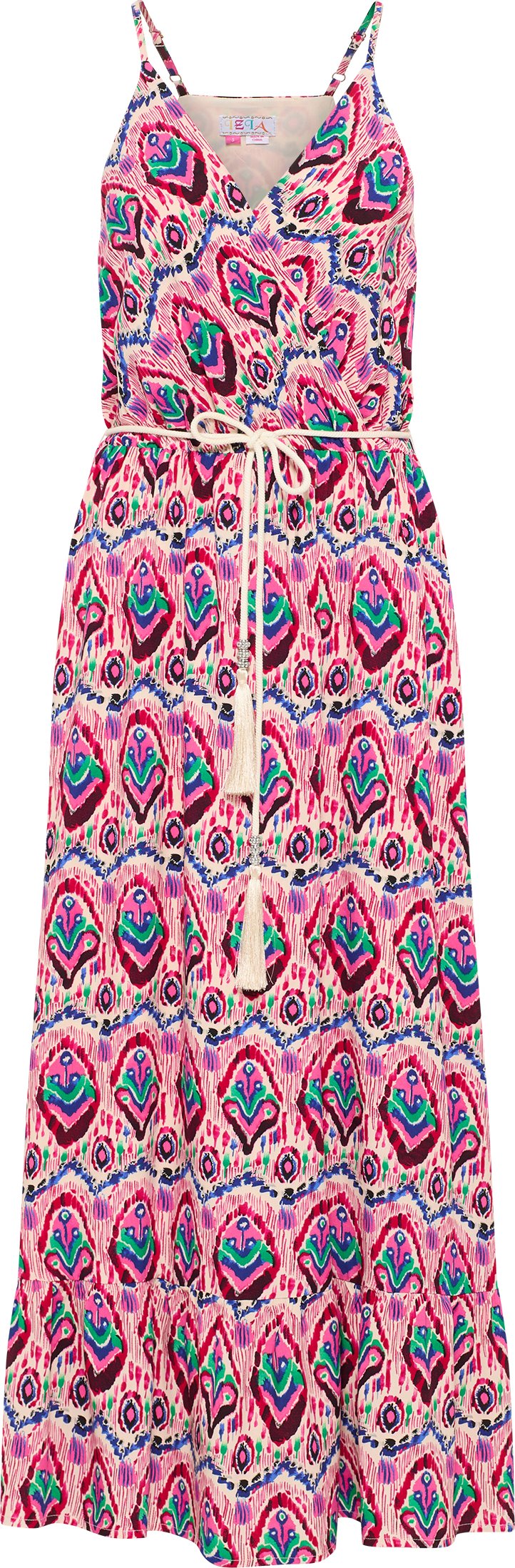 IZIA Maxikleid mit Allover-Print Damen Rosa Mehrfarbig