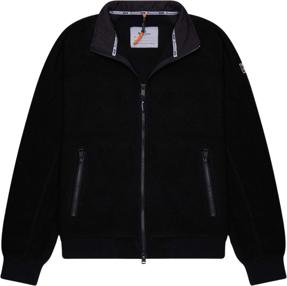 Aquascutum Active One Schwarze Sherpa-Jacke