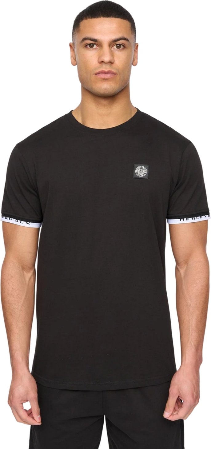 Henleys - "Henjaque" T-Shirt und Shorts für Herren (Schwarz)