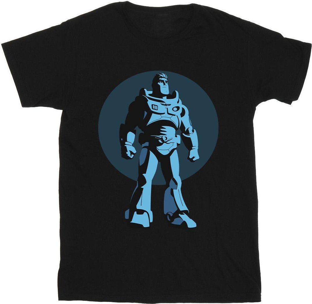 Disney - "Lightyear Buzz Standing Circle" T-Shirt für Mädchen (Schwarz)