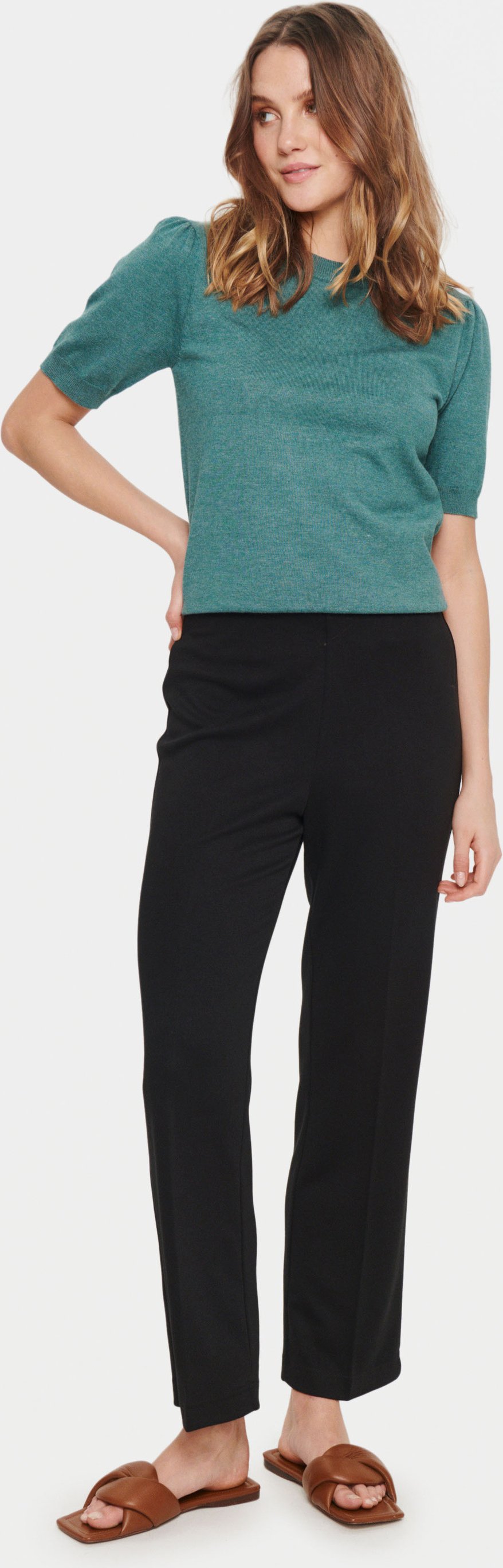 Strickhose Casual fit Blac