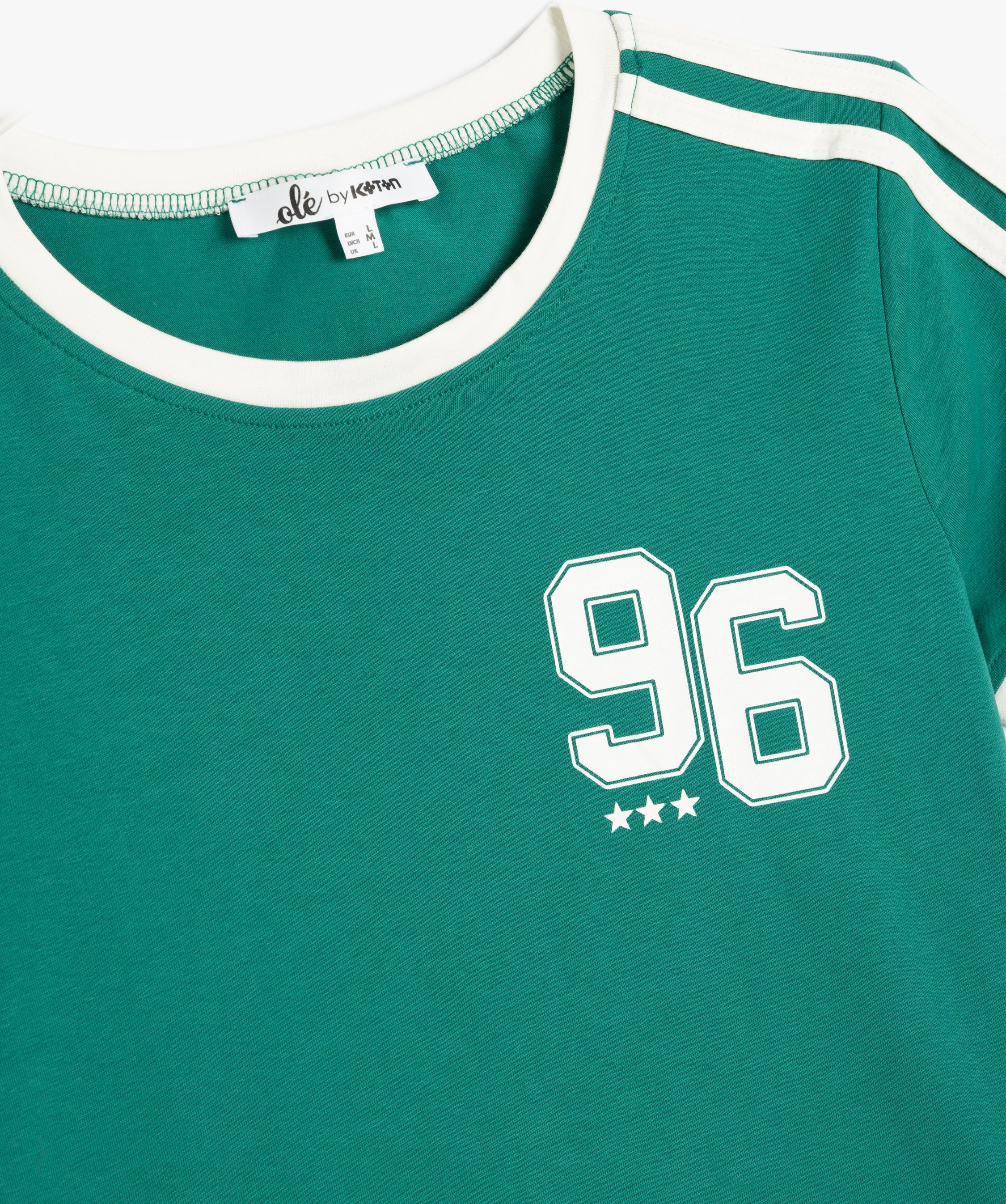 Koton T-shirt Rundhalsausschnitt Kurzärmelig T-shirt